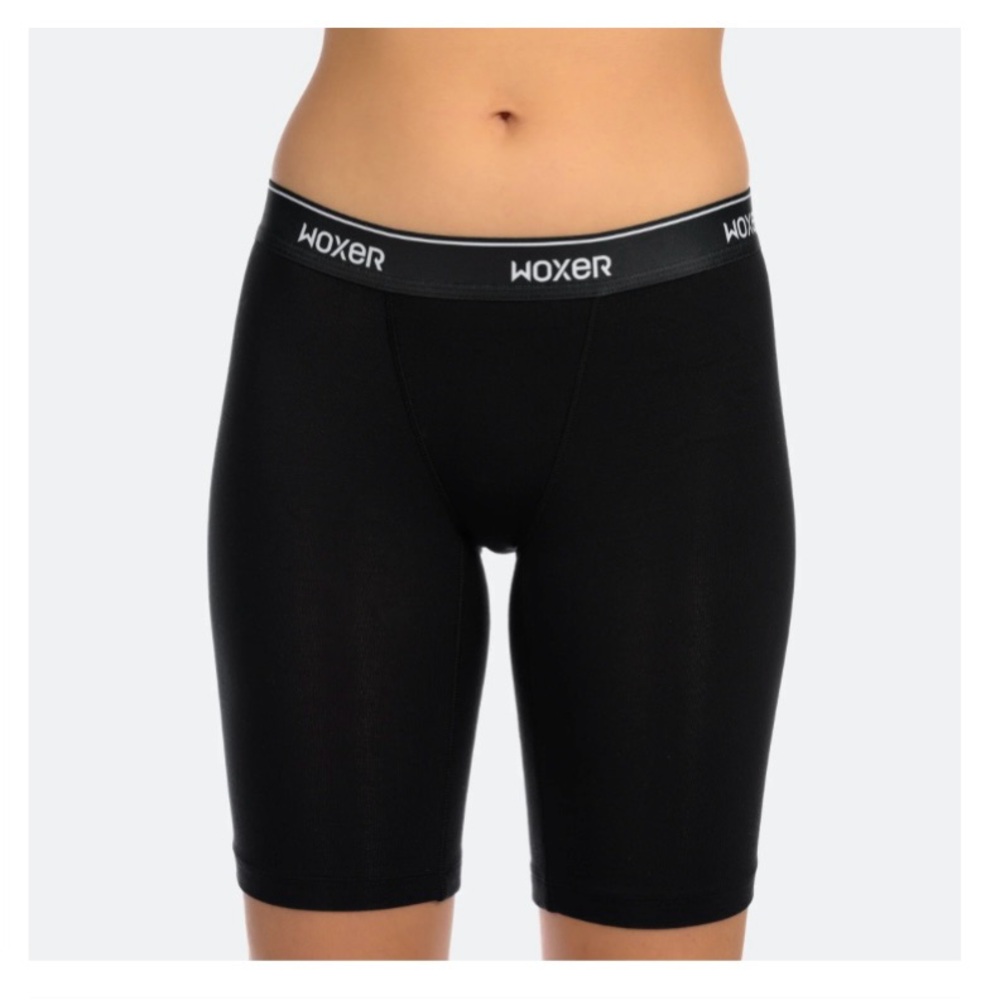 WOXER Biker Black 2.0 Boxer Shorts in Soft Model Fabric, Size: Medium